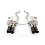 Dinan 08-11 BMW M3 (E90) Free Flow Axleback Exhaust System - Black Tips (image for) Dinan 08-11 BMW M3 (E90) Free Flow Axleback Exhaust System - Black Tips
