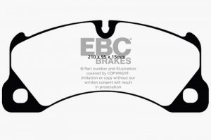 (image for) EBC 10+ Volkswagen Touareg 3.0 Supercharged Hybrid Redstuff Front Brake Pads