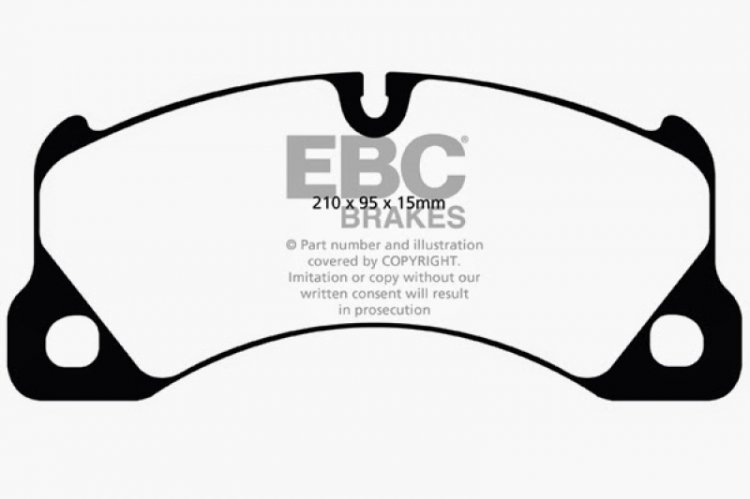 (image for) EBC 10+ Volkswagen Touareg 3.0 Supercharged Hybrid Redstuff Front Brake Pads