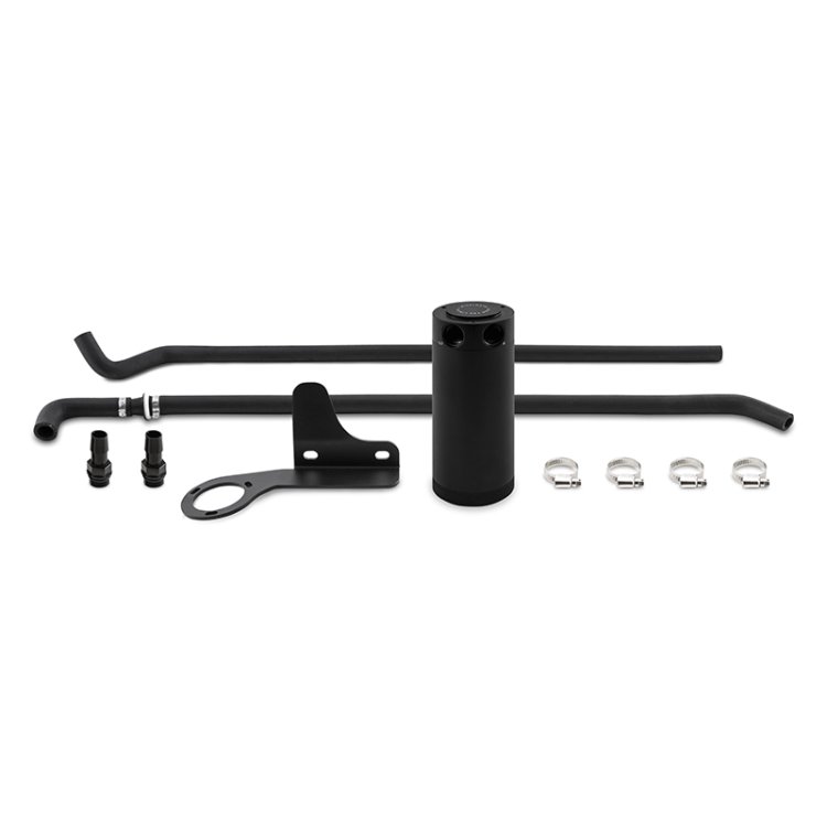 (image for) Mishimoto 07-13 Mazda Mazdaspeed3 Baffled Oil Catch Can Kit - Black (PCV Side)
