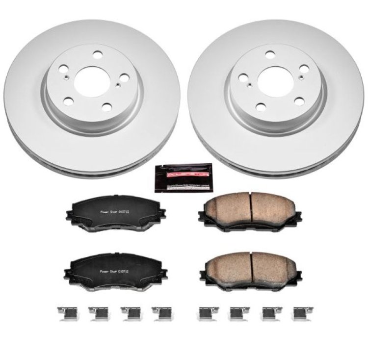 (image for) Power Stop 09-10 Pontiac Vibe Front Z17 Evolution Geomet Coated Brake Kit