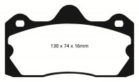 (image for) EBC 10+ Lotus Evora 3.5 Redstuff Rear Brake Pads
