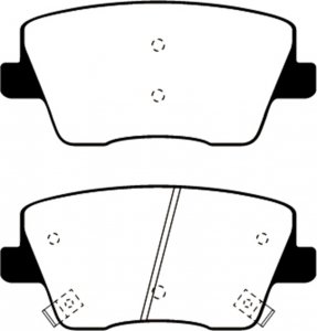 (image for) EBC 2019+ Hyundai Veloster (2nd Gen) 2.0L Turbo N Redstuff Rear Brake Pads