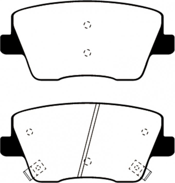 (image for) EBC 2019+ Hyundai Veloster (2nd Gen) 2.0L Turbo N Redstuff Rear Brake Pads