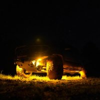 (image for) KC HiLiTES Cyclone V2 2.2in. LED Accessory Light 5w Flood Beam (Single) - Amber Lens
