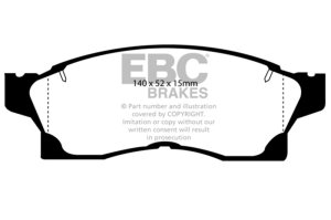 (image for) EBC 91-92 Toyota MR2 2.0 Turbo Yellowstuff Front Brake Pads