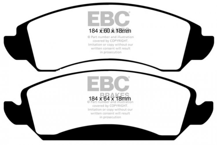 (image for) EBC 09-14 Cadillac Escalade 6.0 Hybrid Extra Duty Front Brake Pads