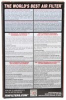 (image for) K&N Filter Universal Rubber Round Straight Filter 20 Deg Angled 2-7/16in Flange 3-3/4in OD 4in H