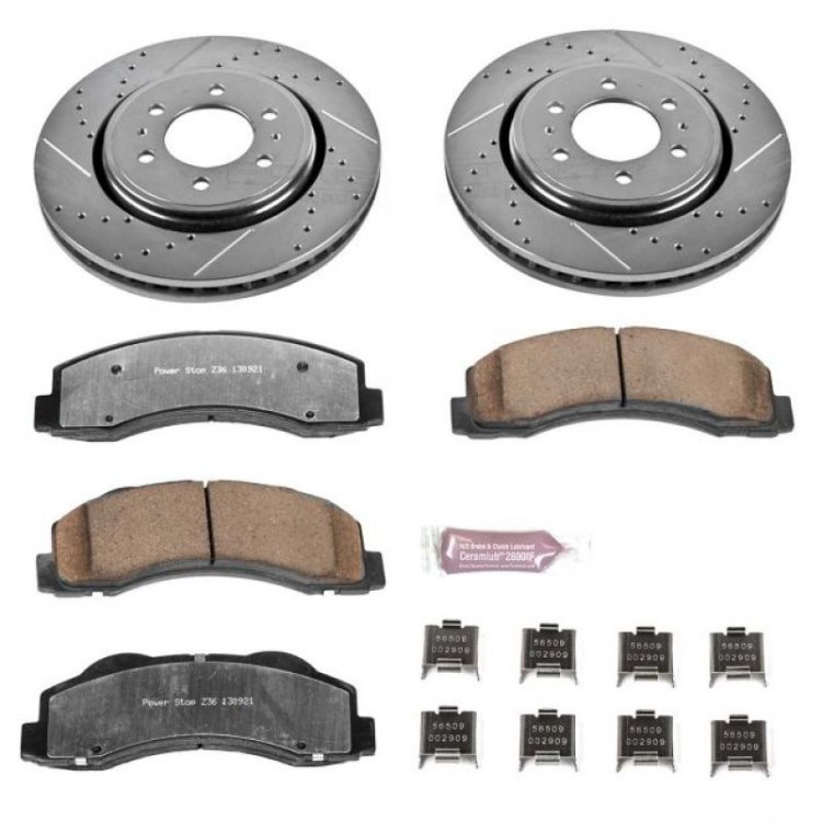 (image for) Power Stop 10-18 Ford Expedition Front Z36 Truck & Tow Brake Kit