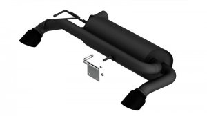 (image for) Borla 21-22 Ford Bronco 2.7L V6 4WD Touring Axle Back Exhaust w/ Black Coated Tips