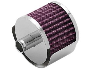 (image for) K&N 1.375in Flange ID x 3in OD x 2.5in H Rubber Base Crankcase Vent Filter