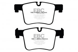 (image for) EBC 11+ BMW X3 2.0 Turbo (F25) Yellowstuff Front Brake Pads