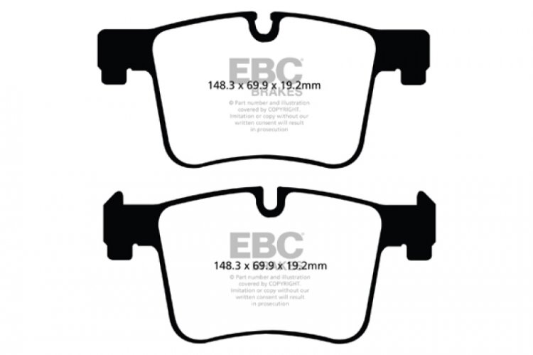 (image for) EBC 11+ BMW X3 2.0 Turbo (F25) Yellowstuff Front Brake Pads