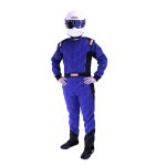 (image for) RaceQuip Blue Chevron-1 Suit - SFI-1 XL