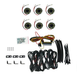(image for) KC HiLiTES Cyclone V2 LED - Rock Light - 6-Light System - Clear - 5W Flood Beam