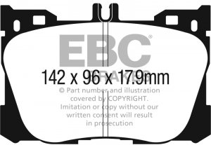 (image for) EBC 2017+ Mercedes-Benz E300 (W213) 2.0L Turbo Yellowstuff Front Brake Pads