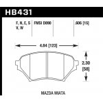 (image for) Hawk 01-05 Miata w/ Sport Suspension Blue 9012 Front Brake Pads D890