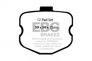 (image for) EBC 06-08 Chevrolet Corvette (C6) 7.0 (Z06) Bluestuff Front Brake Pads