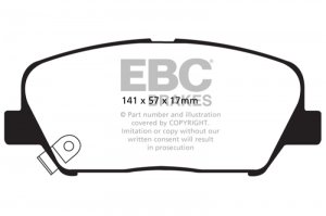 (image for) EBC 09+ Hyundai Genesis Coupe 2.0 Turbo Yellowstuff Front Brake Pads