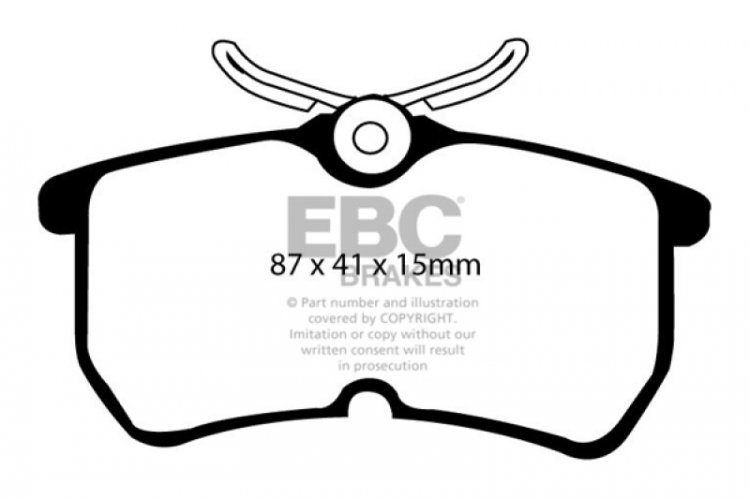 (image for) EBC 13+ Ford Fiesta 1.6 Turbo ST Greenstuff Rear Brake Pads
