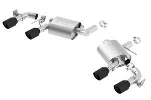 (image for) Borla 2016-2018 Chevrolet Camaro SS AT/MT RWD Ceramic Black S-Type Exhaust (w/ Dual Mode Valves)