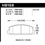 (image for) Hawk 03-05 Mazda 6 / 84-95 Mazda RX-7 HT-10 Race Rear Brake Pads