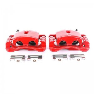 (image for) Power Stop 02-06 Cadillac Escalade Front or Rear Red Calipers w/Brackets - Pair