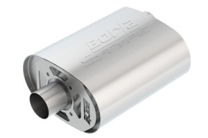 (image for) Borla CrateMuffler Ford Coyote 5.0L S-Type 2.5in Offset/Center 12inx6inx10.34in Muffler