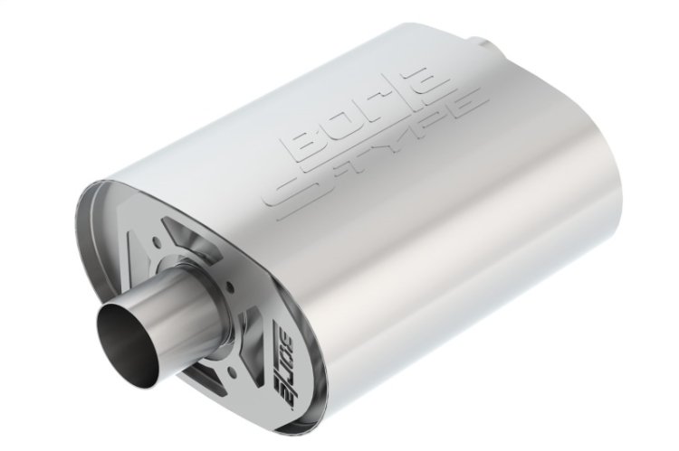 (image for) Borla CrateMuffler Ford Coyote 5.0L S-Type 2.5in Offset/Center 12inx6inx10.34in Muffler