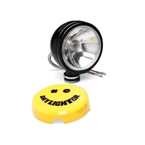 (image for) KC HiLiTES Daylighter 6in. Halogen Light 100w Spread Beam (Single) - Black SS