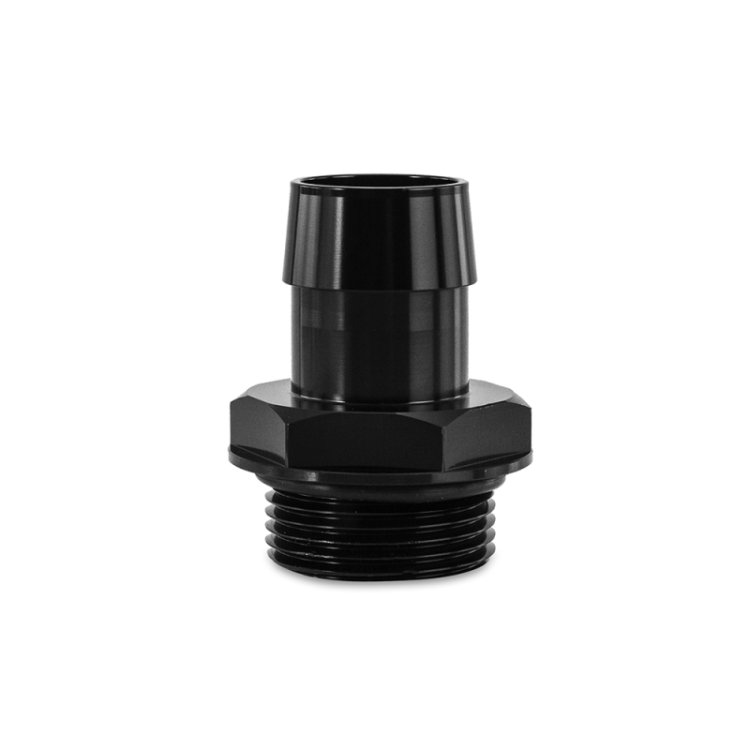 (image for) Mishimoto -16ORB to 1in. Hose Barb Aluminum Fitting - Black
