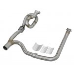 (image for) aFe POWER Twisted Steel Y-Pipe w/ Loop Relocation Pipe 12-18 Jeep Wrangler (JK) V6 3.6L