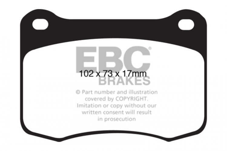 (image for) EBC 08+ Lexus IS-F 5.0 Yellowstuff Rear Brake Pads