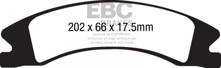 (image for) EBC 15+ Cadillac Escalade Ext/Esv 6.2 2WD Greenstuff Front Brake Pads