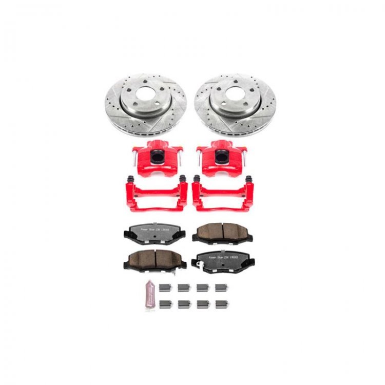 (image for) Power Stop 07-17 Jeep Wrangler Front Z36 Truck & Tow Brake Kit w/Calipers