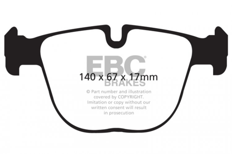 (image for) EBC 10+ BMW X5M 4.4 Twin Turbo Redstuff Rear Brake Pads