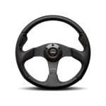 (image for) Momo Jet Steering Wheel 320 mm - Black AirLeather/Black Spokes