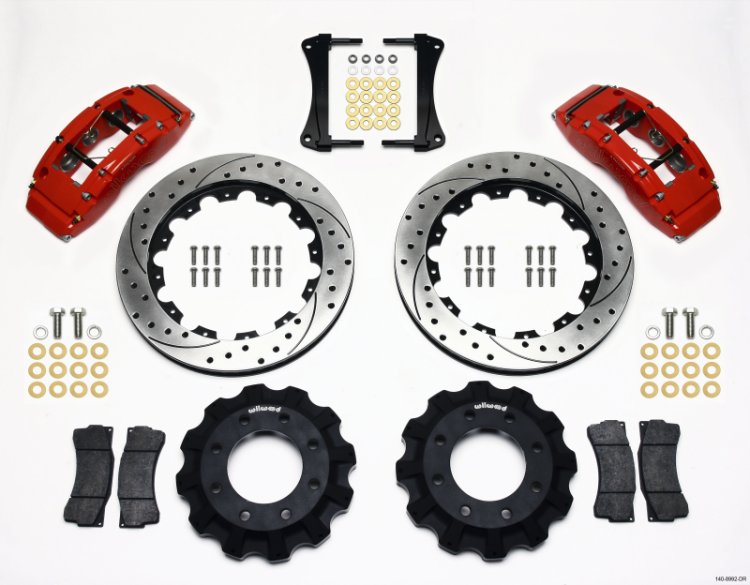 (image for) Wilwood TC6R Front Kit 16.00in Drilled Red 1999-2014 GM Truck/SUV 1500