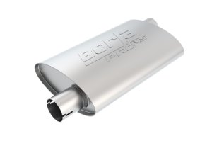 (image for) Borla Universal Pro-XS Muffler Oval 2.5in Inlet/Outlet Offset/Offset Notched Muffler
