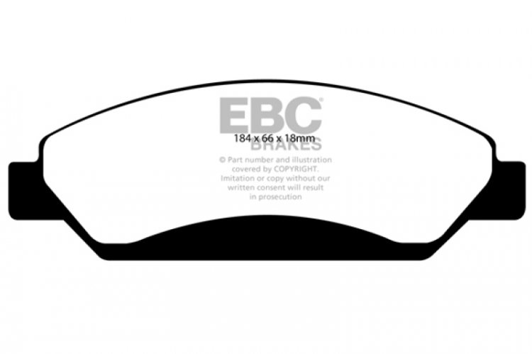 (image for) EBC 07 Cadillac Escalade 6.2 2WD Greenstuff Front Brake Pads
