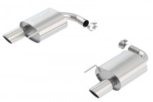 (image for) Borla S-Type Rear Section 15-17 Ford Mustang GT 5.0L V8 MT/AT 2.5in pipe 4in tip