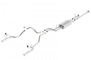 (image for) Borla 14-15 Toyota Tundra 4.6L/5.7L Crew Max SB DC SB Touring Cat Back Exhaust Dual Split Rear Exit
