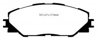 (image for) EBC 09-10 Pontiac Vibe 2.4 2WD Yellowstuff Front Brake Pads