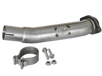 (image for) aFe Twisted Steel 2in Stainless Steel Loop Delete Down-Pipe 2018+ Jeep Wrangler (JL) V6 3.6L