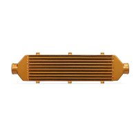 (image for) Mishimoto Universal Gold Z Line Intercooler Overall Size: 28x8x3 Core Size: 21x6x2.5 Inlet / Outlet