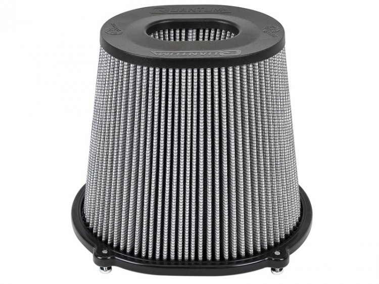 (image for) aFe Quantum Pro DRY S Air Filter Inverted Top - 5in Flange x 8in Height - Dry PDS