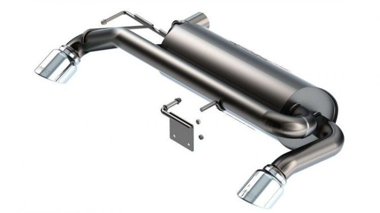(image for) Borla 21-22 Ford Bronco 2.7L V6 4WD S-Type Axle Back Exhaust w/ Bright Chrome Tips