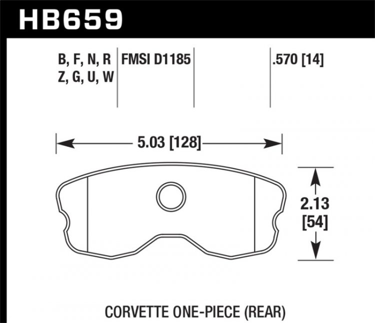 (image for) Hawk 10-12 Chevy Corvette Grand Sport / 06-12 Corvette Z06 Rear Race DTC-70 Brake Pads