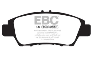 (image for) EBC 10+ Honda CR-Z 1.5 Hybrid Greenstuff Front Brake Pads