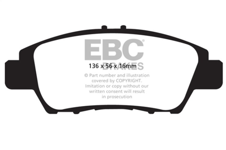 (image for) EBC 10+ Honda CR-Z 1.5 Hybrid Greenstuff Front Brake Pads